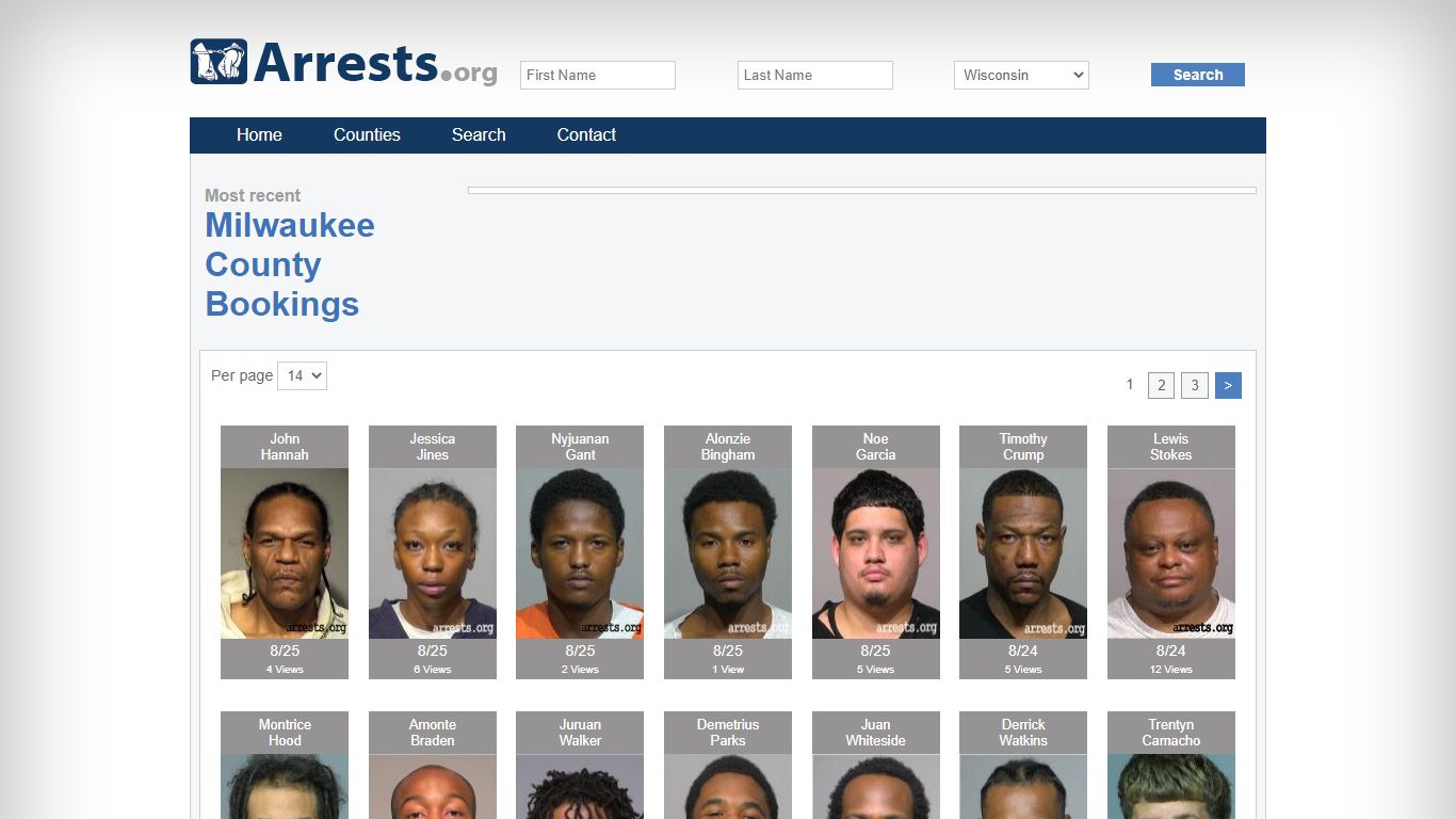 Milwaukee County Arrests and Inmate Search